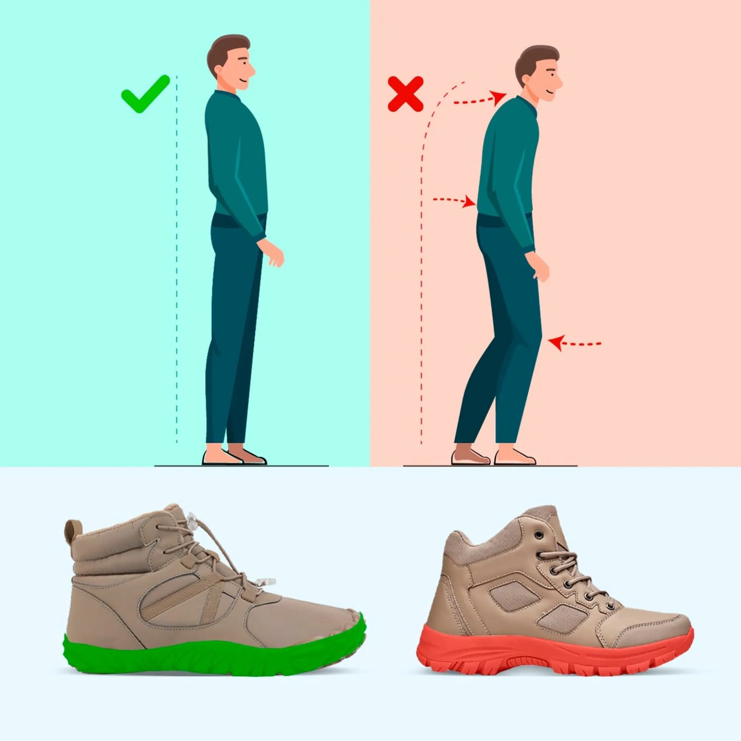 Wide fit winter boots for women