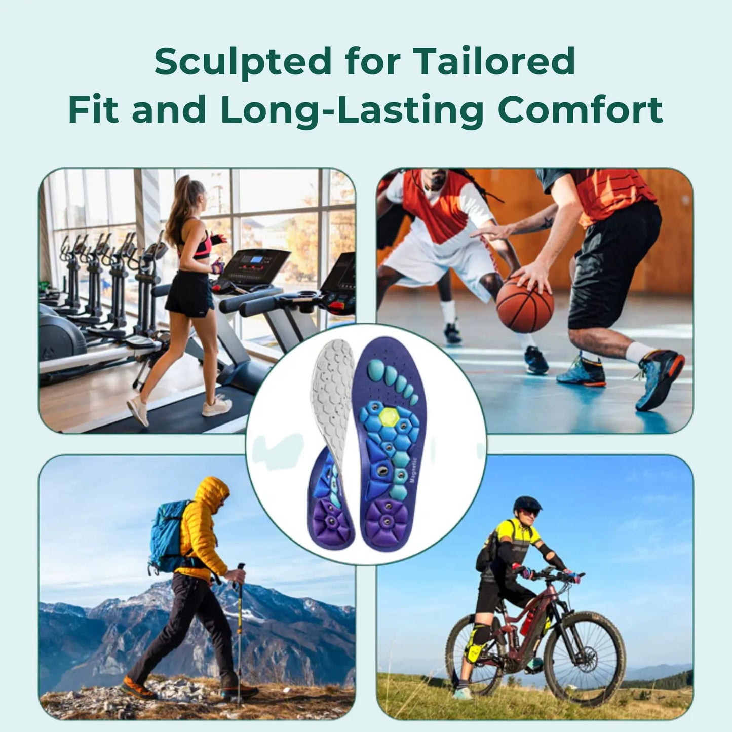 Insoles designed to ease foot discomfort during daily routines