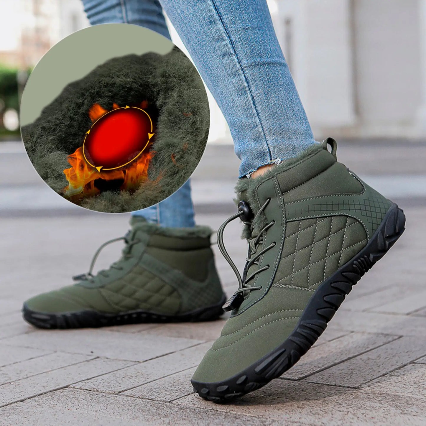 Winter boots for neuropathy wide toe