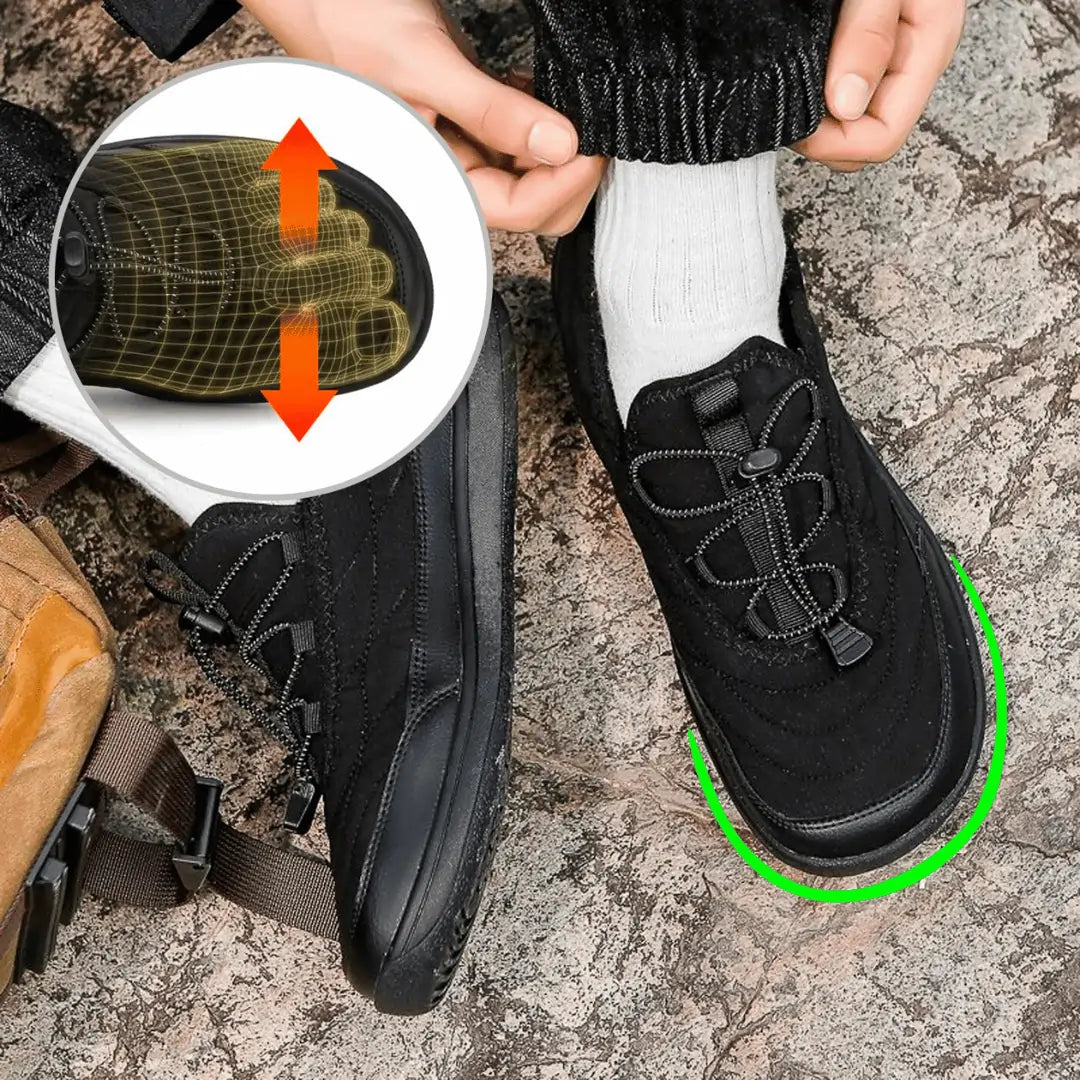 Fur lined waterproof sneakers