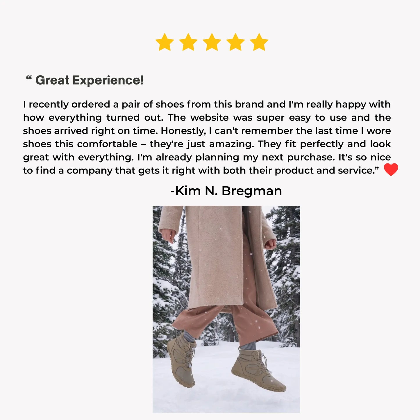 Zero drop winter boots side profile