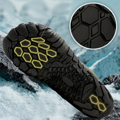 Slip resistant winter hiking boots outsole
