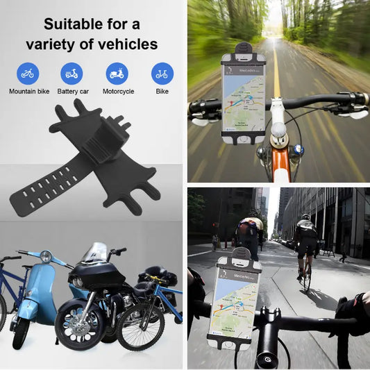 silicone bike phone holder close up grip detail