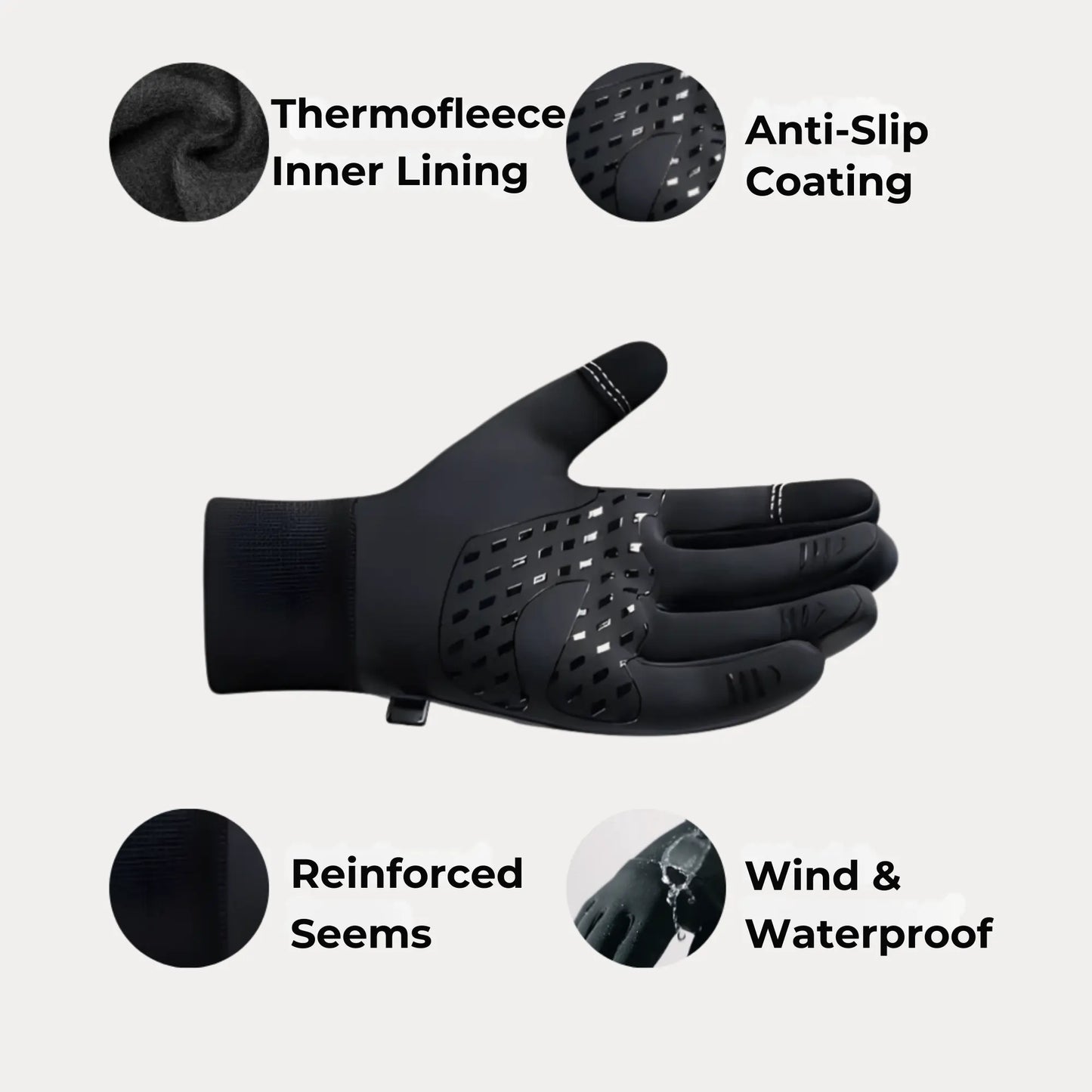 anti-slip cycling gloves close-up palm grip