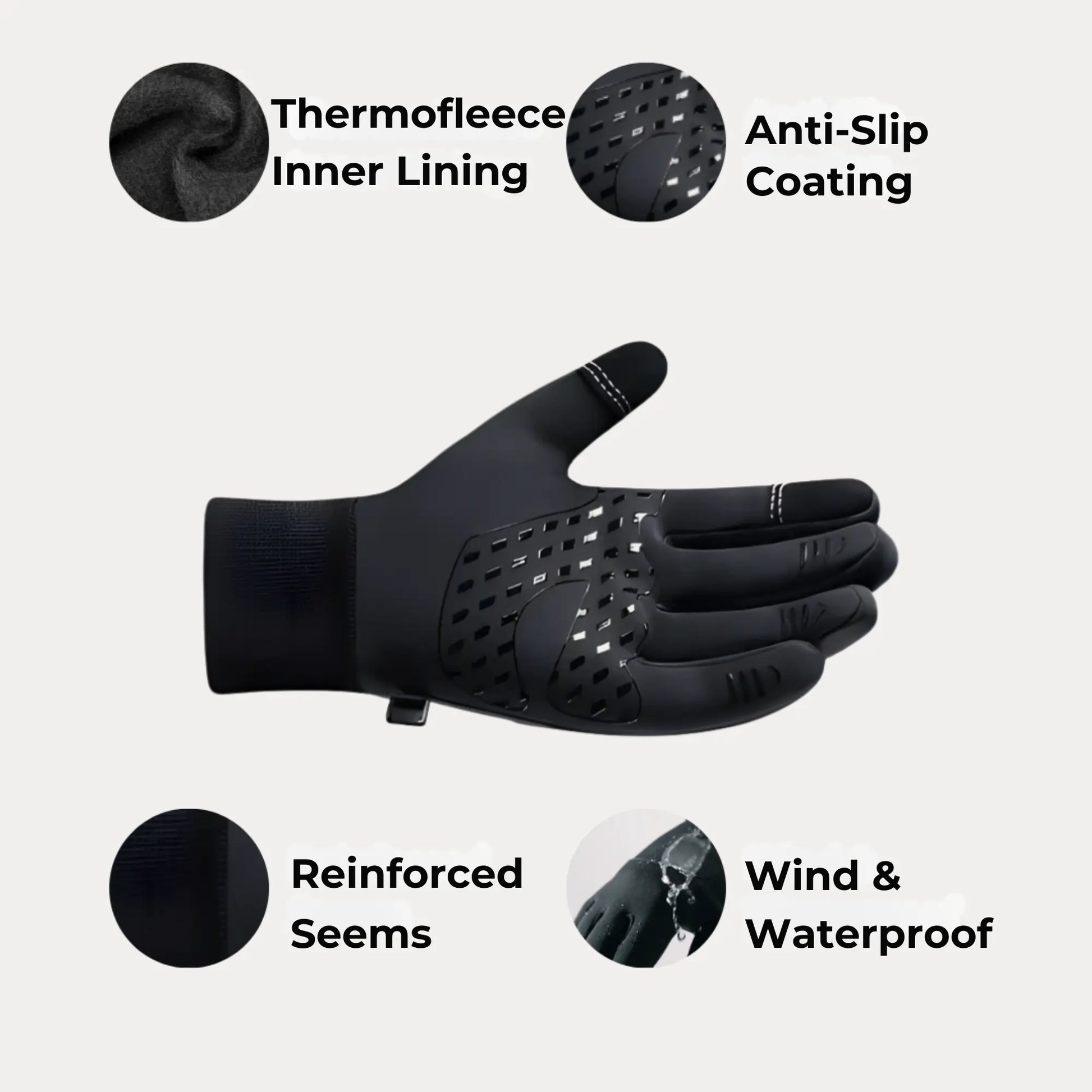 anti-slip cycling gloves close-up palm grip