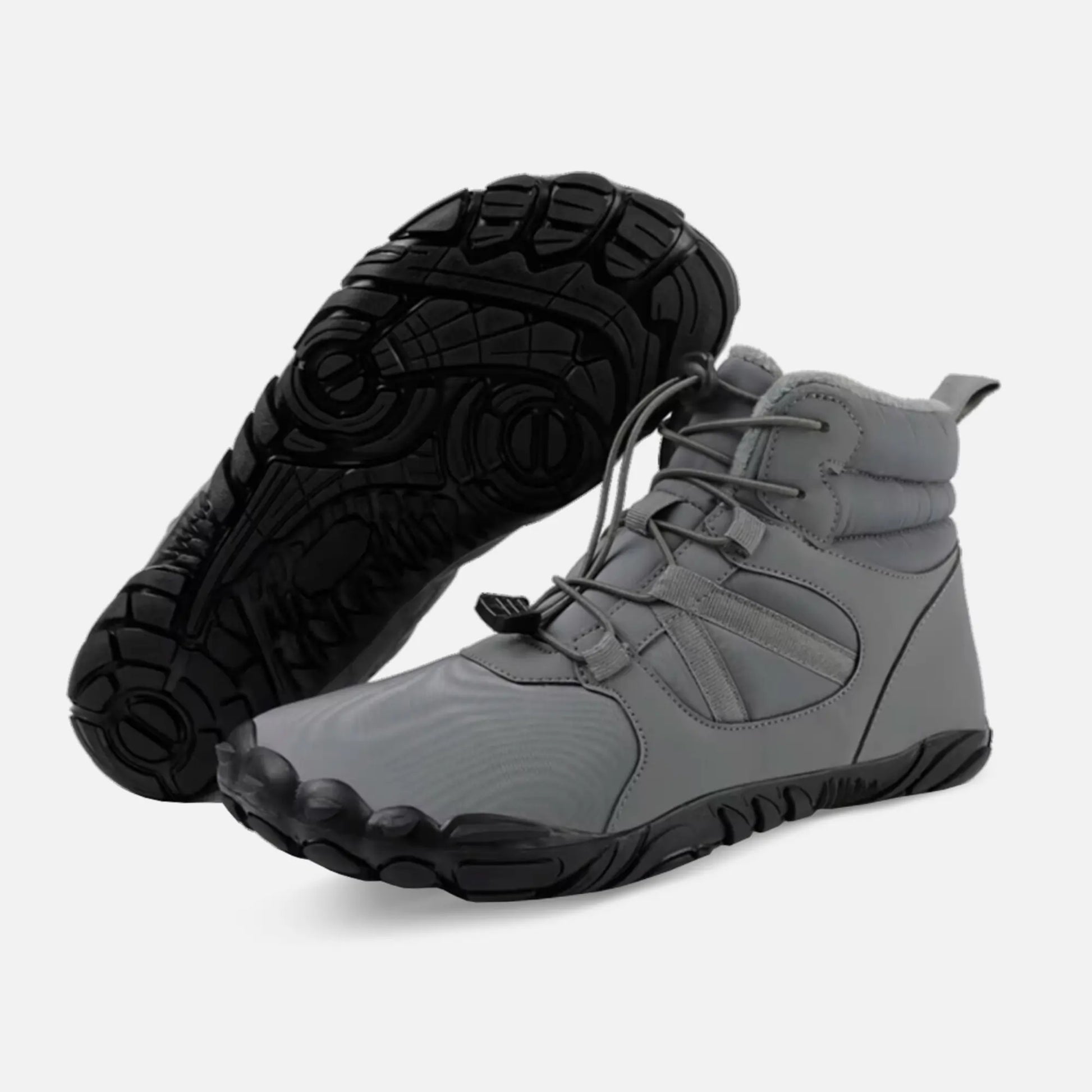 Close-up of anti-slip winter outsole grip