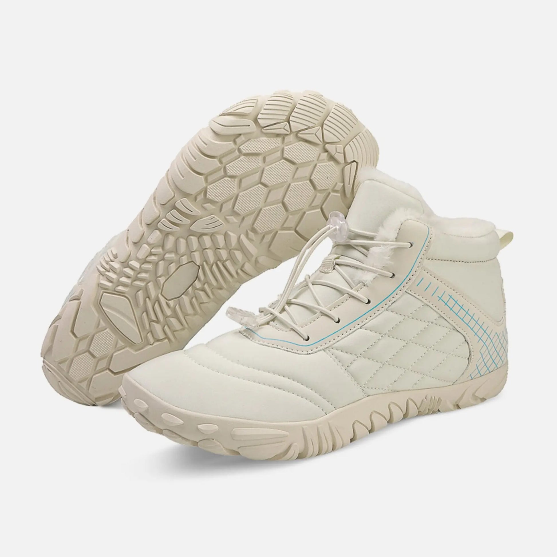 Anti slip outsole grip on icy pavement