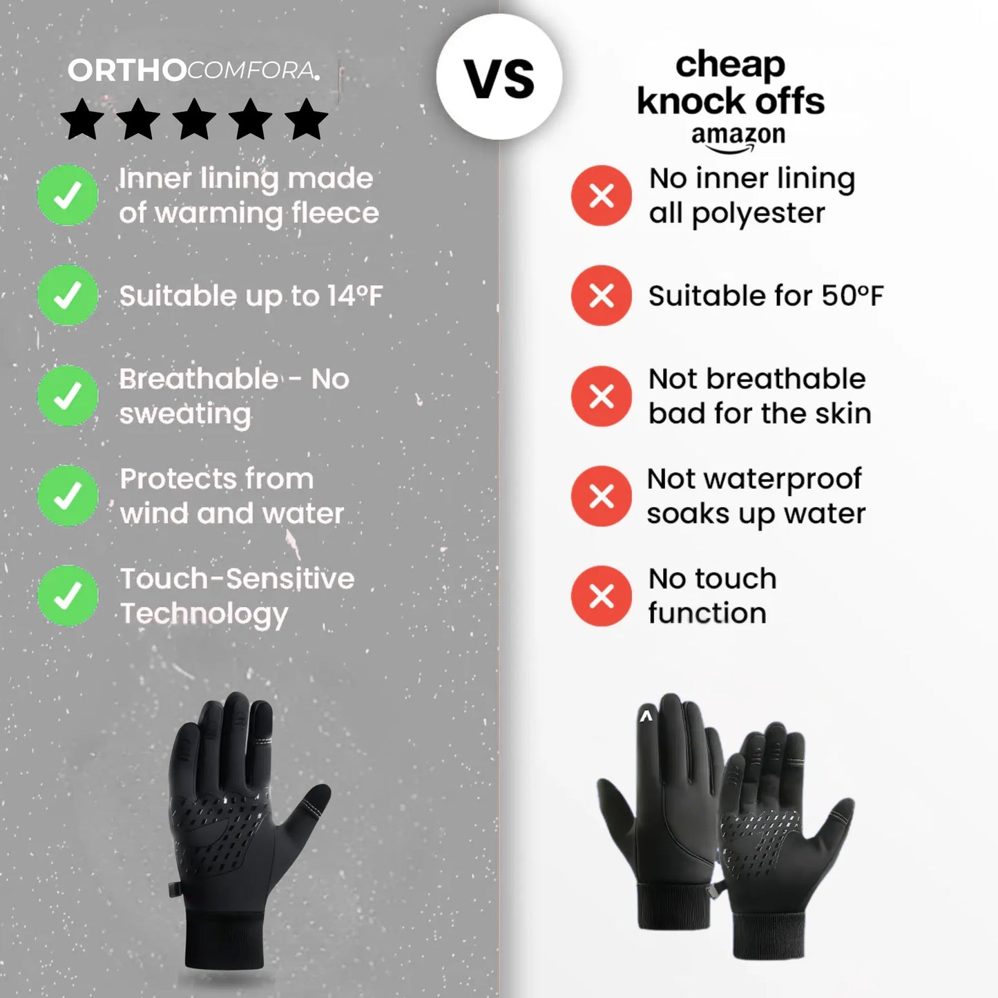 windproof motorcycle winter gloves softshell