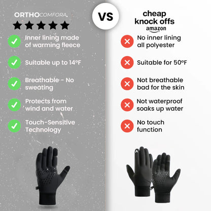 windproof motorcycle winter gloves softshell