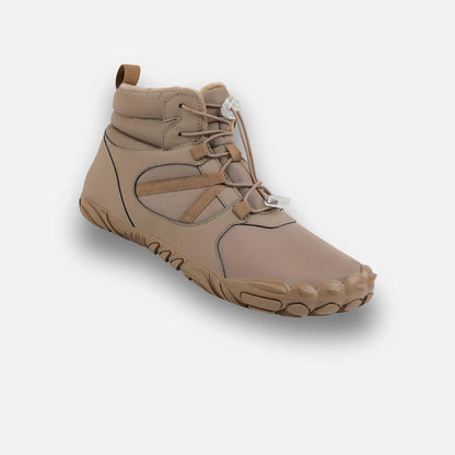 Fur lined barefoot boots interior warmth