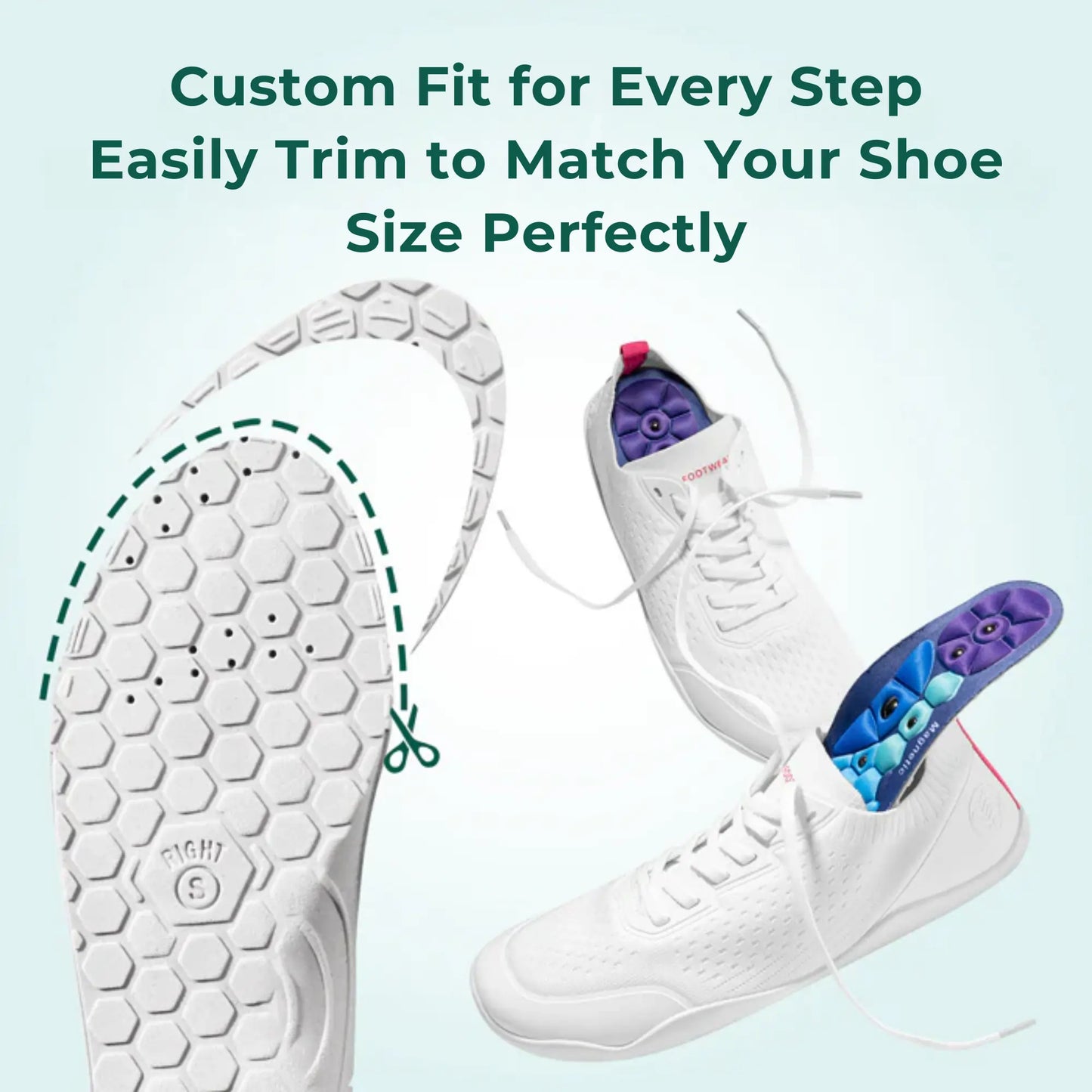 Wellness insoles supporting foot comfort throughout the day