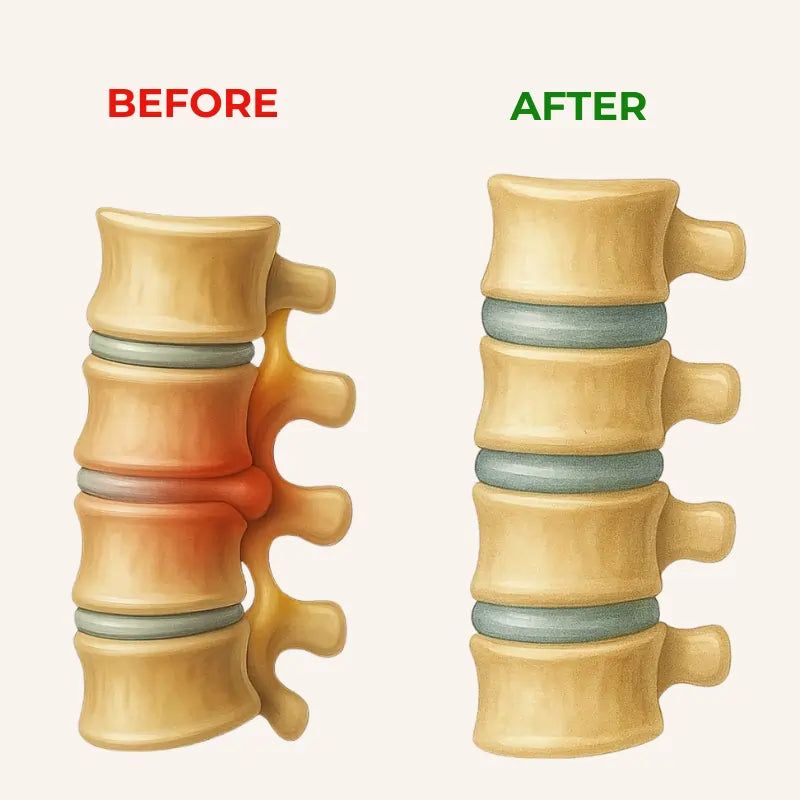Deep tissue vibration back massager targeting lower back muscle tension and chronic stiffness