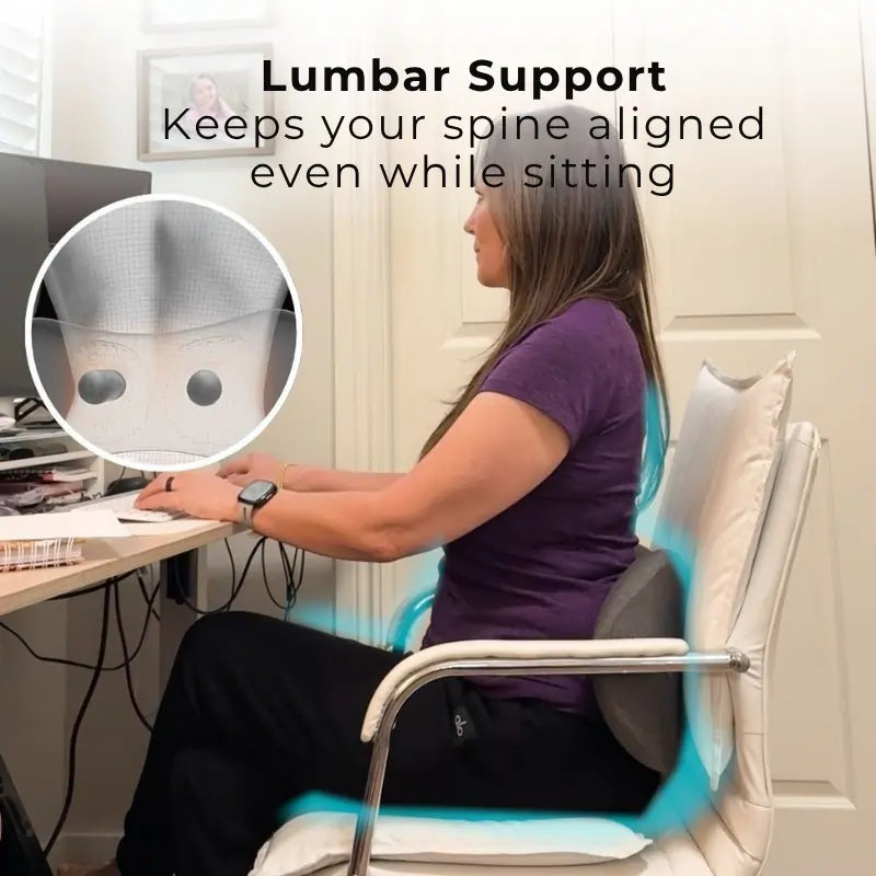 Electric back massager providing targeted relief for herniated disc pain and lumbar nerve tension