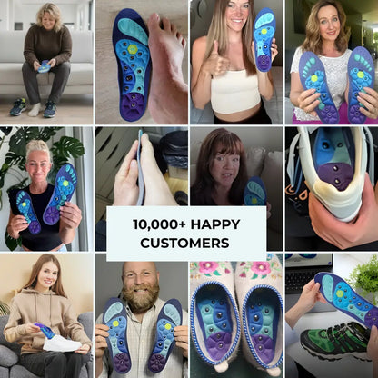 Insoles designed to support feet and reduce back discomfort