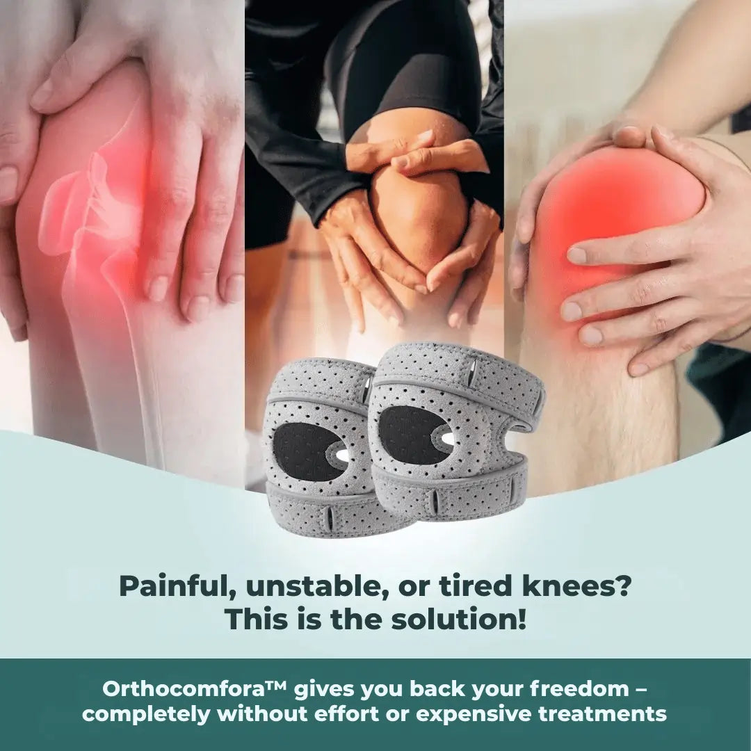 orthopedic knee brace with spring stabilizers