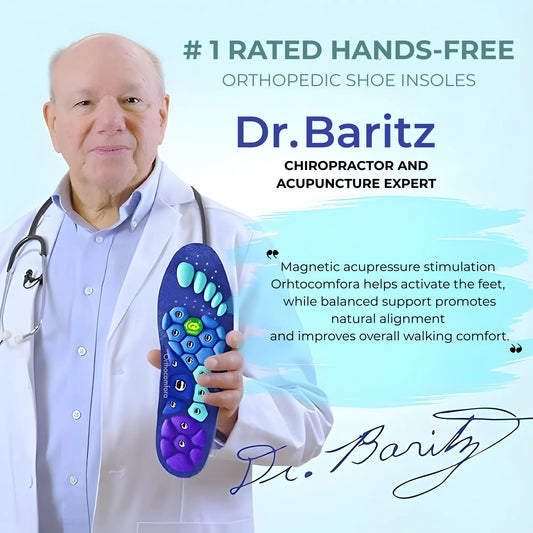 Magnetic insoles helping reduce foot fatigue throughout the day