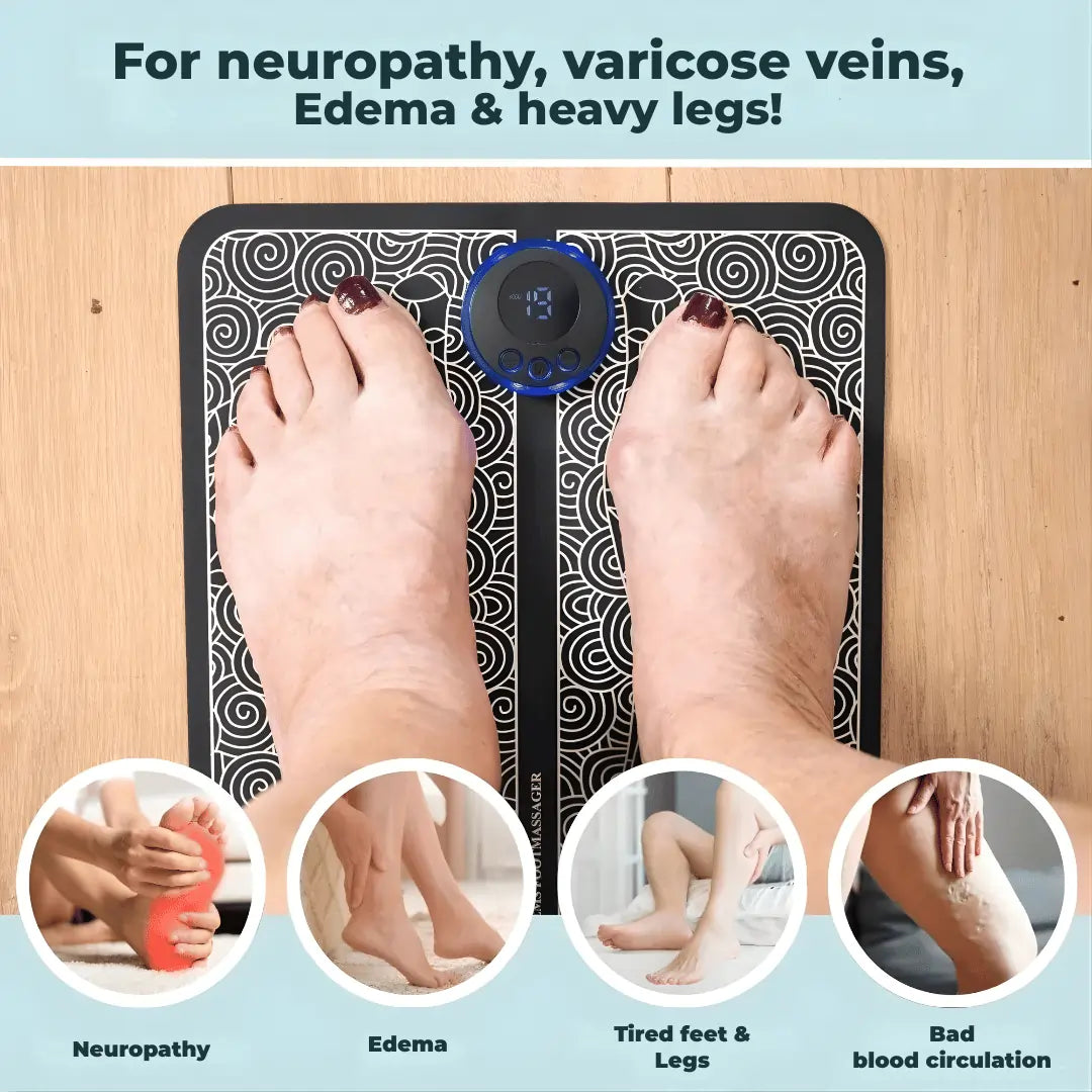 portable electric reflexology foot massage pad