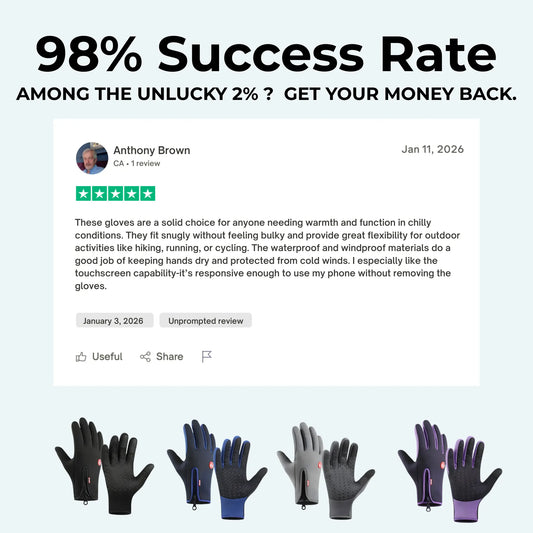 Thermal cycling gloves designed for cold weather rides