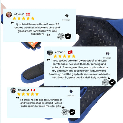 Touchscreen gloves for cold weather commuting