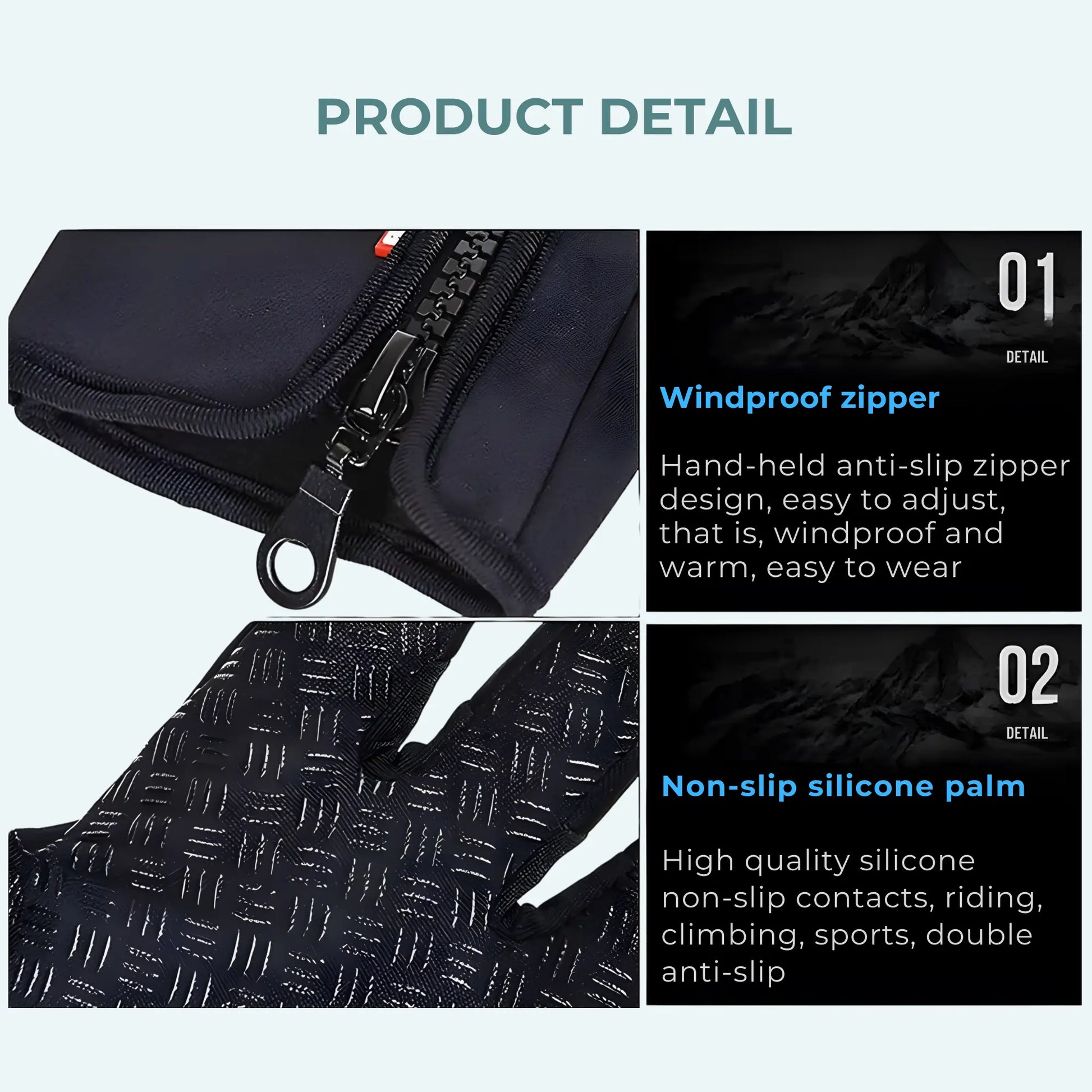 Thermal winter gloves for men and women